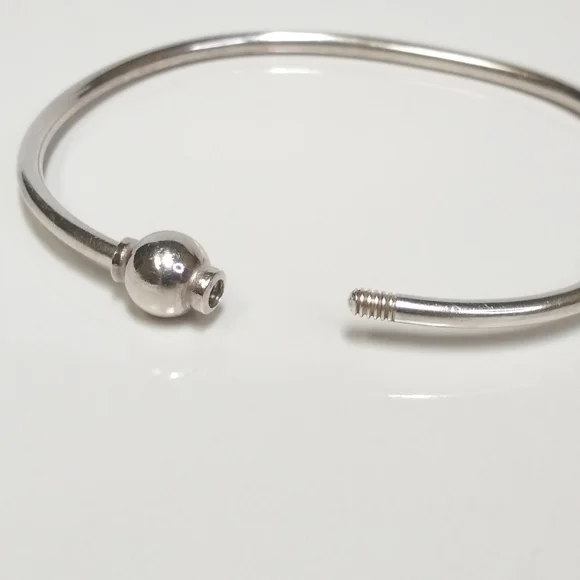 EDEN Hand Arts Cape Cod Sterling Silver Bangle Bracelet fits 7 to 7 1/2 wrists - Picture 9 of 11